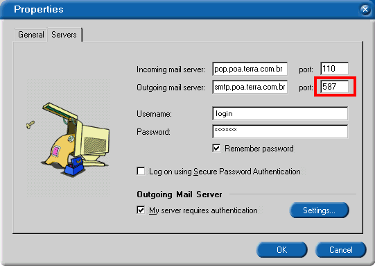 Clique em OK e feche a tela de contas. No próximo envio de mensagens a configuração já terá efeito.